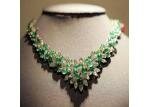 Name: Queen Marie Jose’s Emerald and Diamond Necklace <p>History of the piece: This interesting piece of jewelry was once owned by the last royalty of Italy, Queen Marie Jose. 